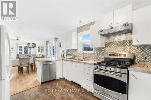 876 Queen Street, Champlain, ON - Indoor Photo Showing Kitchen With Double Sink