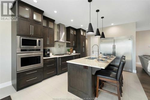 4 Malibu Drive, Leamington, ON - Indoor Photo Showing Kitchen With Double Sink With Upgraded Kitchen