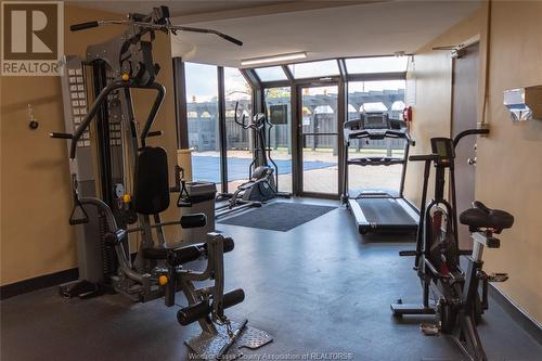 111 Riverside Unit# 404, Windsor, ON - Indoor Photo Showing Gym Room