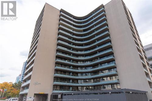 111 Riverside Unit# 404, Windsor, ON - Outdoor With Balcony With Facade