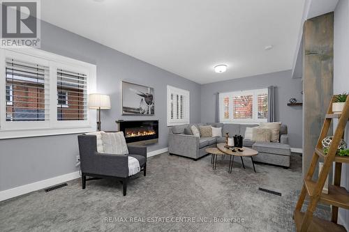 37 Zina Street, Orangeville, ON - Indoor Photo Showing Living Room With Fireplace