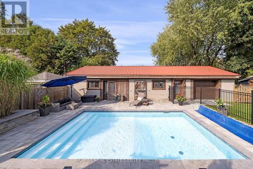 37 Zina Street, Orangeville, ON - Outdoor With In Ground Pool With Deck Patio Veranda With Backyard