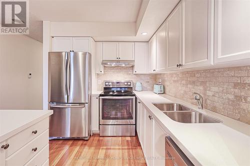 1602 - 5229 Dundas Street W, Toronto, ON - Indoor Photo Showing Kitchen With Stainless Steel Kitchen With Double Sink With Upgraded Kitchen