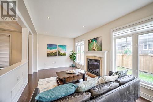 211 Sixteen Mile Drive, Oakville, ON - Indoor Photo Showing Living Room With Fireplace