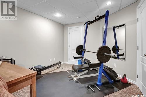 A4 33 Wood Lily Drive, Moose Jaw, SK - Indoor Photo Showing Gym Room