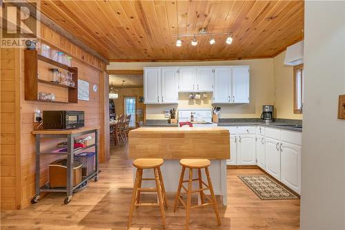 729 Dry Pine Bay Rd, Alban, ON - Indoor Photo Showing Kitchen With Double Sink