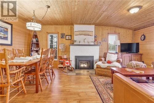 729 Dry Pine Bay Rd, Alban, ON - Indoor With Fireplace