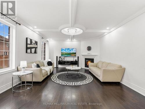 24 Black Duck Trail, King, ON - Indoor Photo Showing Living Room With Fireplace