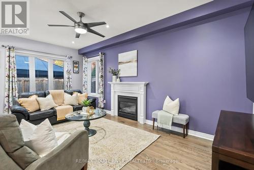 908 Black Cherry Drive, Oshawa (Taunton), ON - Indoor Photo Showing Living Room With Fireplace