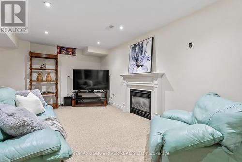 908 Black Cherry Drive, Oshawa (Taunton), ON - Indoor Photo Showing Living Room With Fireplace