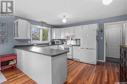 223 David Knight Crescent, Saskatoon, SK - Indoor Photo Showing Kitchen With Double Sink