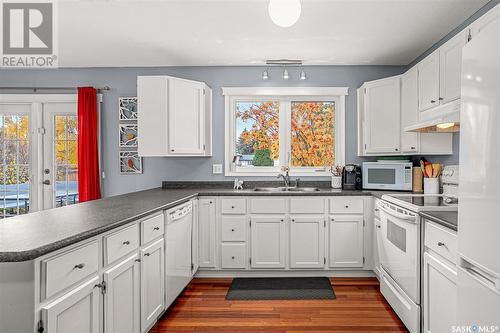 223 David Knight Crescent, Saskatoon, SK - Indoor Photo Showing Kitchen With Double Sink