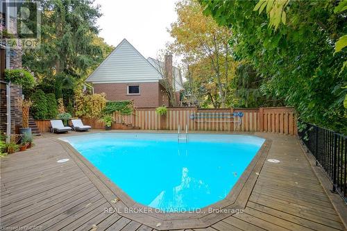 179 Shanley Terrace, Oakville, ON - Outdoor With In Ground Pool With Deck Patio Veranda With Backyard