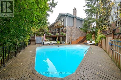 179 Shanley Terrace, Oakville, ON - Outdoor With In Ground Pool With Deck Patio Veranda