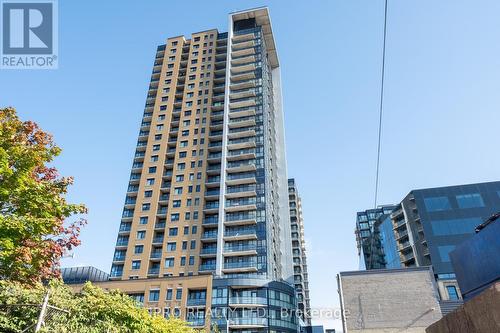 2707 - 108 Garment Street, Kitchener, ON - Outdoor With Balcony With Facade