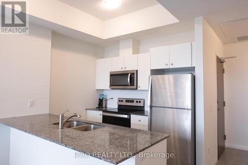 2707 - 108 Garment Street, Kitchener, ON - Indoor Photo Showing Kitchen With Stainless Steel Kitchen With Double Sink