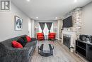 1024 Cedarwood Place, Burlington, ON  - Indoor Photo Showing Living Room With Fireplace 