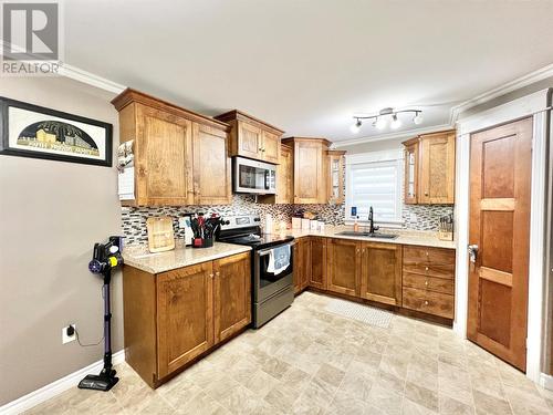 26 Main Street, Badger, NL - Indoor Photo Showing Kitchen With Double Sink