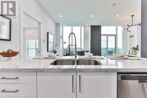 Ph2803 - 3985 Grand Park Drive, Mississauga, ON - Indoor Photo Showing Kitchen With Double Sink With Upgraded Kitchen