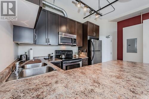 505 - 120 Mansion Street, Kitchener, ON - Indoor Photo Showing Kitchen With Double Sink