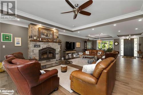 308 O'Hara Point Road, Port Severn, ON - Indoor Photo Showing Living Room With Fireplace