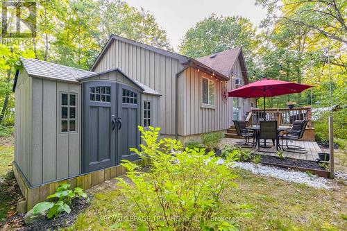 Garden shed for all the toys and lawn equipment - 10248 Pinetree Drive, Lambton Shores (Grand Bend), ON - Outdoor With Exterior