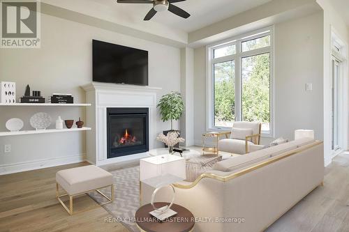 22 Coldbrook Drive, Cavan Monaghan (Millbrook), ON - Indoor Photo Showing Living Room With Fireplace