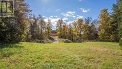 Small stream runs gently before the 3.5 acre field - 