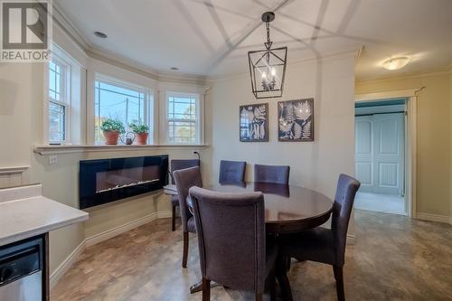 20 Meadow Road, Paradise, NL - Indoor Photo Showing Dining Room With Fireplace