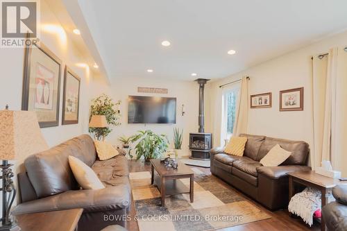 1617 County Rd 504, North Kawartha, ON - Indoor Photo Showing Living Room With Fireplace