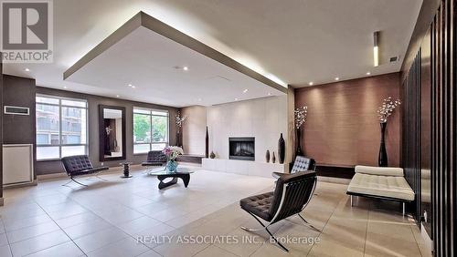 906 - 88 Times Avenue, Markham, ON - Indoor With Fireplace