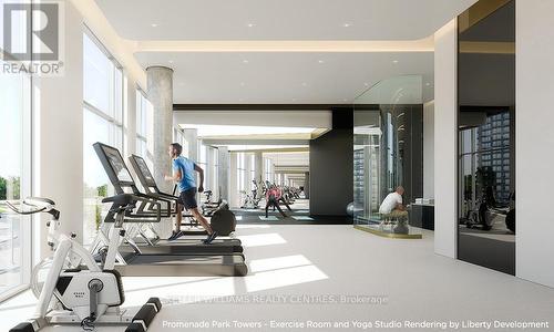 A-2703 - 1 Promenade Circle, Vaughan, ON - Indoor Photo Showing Gym Room