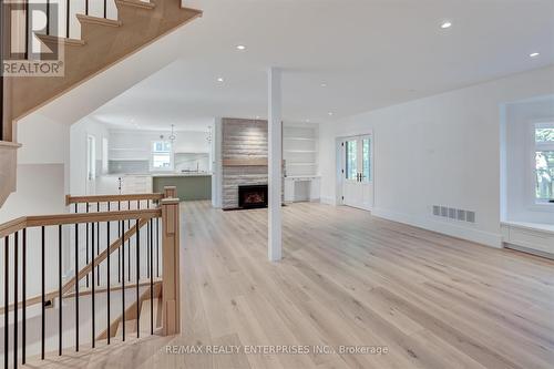 1160 Clarkson Road N, Mississauga, ON - Indoor Photo Showing Other Room With Fireplace