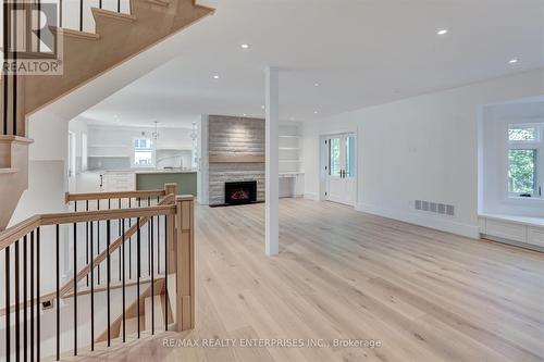 1160 Clarkson Road N, Mississauga, ON - Indoor Photo Showing Other Room With Fireplace