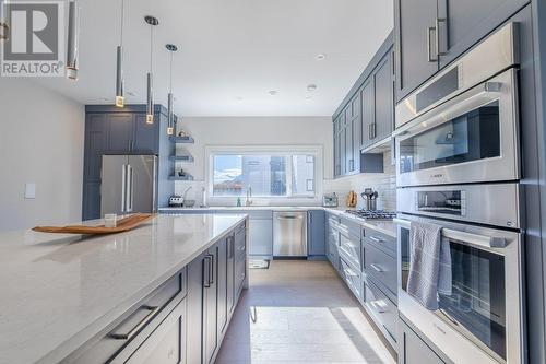 201 Wylie Street Unit# 104, Penticton, BC - Indoor Photo Showing Kitchen With Stainless Steel Kitchen With Upgraded Kitchen