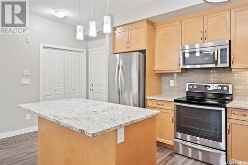 111 1015 Moss Avenue, Saskatoon, SK - Indoor Photo Showing Kitchen With Stainless Steel Kitchen With Upgraded Kitchen