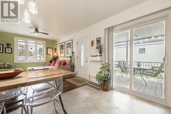 view of deck through sliding doors - 