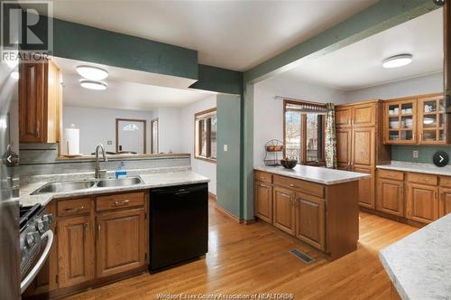 3620 Dandurand, Windsor, ON - Indoor Photo Showing Kitchen With Double Sink