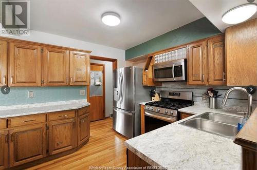 3620 Dandurand, Windsor, ON - Indoor Photo Showing Kitchen With Double Sink