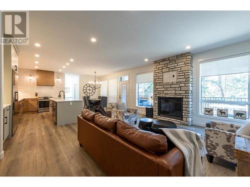 1538 Cedar Street, Golden, BC - Indoor Photo Showing Living Room With Fireplace