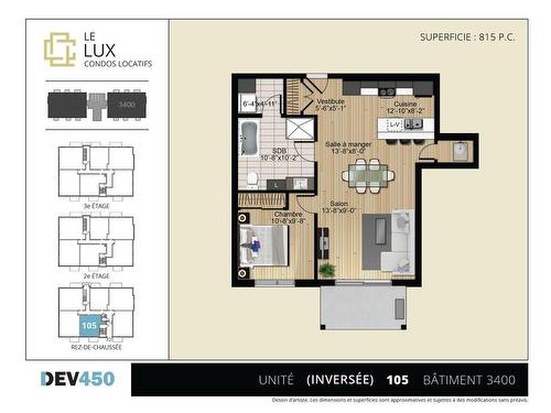 Plan (croquis) - 105-3400 Boul. René-Laennec, Laval (Vimont), QC - Other