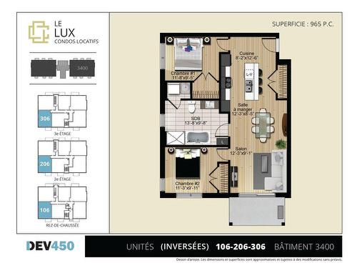 Plan (croquis) - 306-3400 Boul. René-Laennec, Laval (Vimont), QC - Other