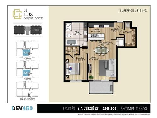 Plan (croquis) - 205-3400 Boul. René-Laennec, Laval (Vimont), QC - Other