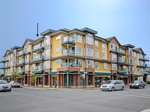 406-9840 Fifth St, Sidney, BC - Outdoor With Balcony With Facade