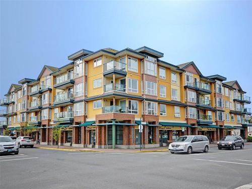 406-9840 Fifth St, Sidney, BC - Outdoor With Balcony With Facade