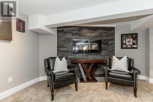 3580 Linda Street, Innisfil, ON - Indoor Photo Showing Living Room With Fireplace