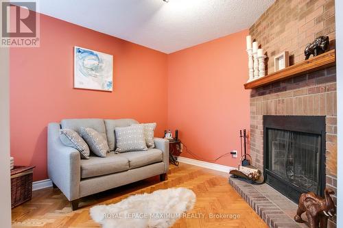 3214 Pilcom Crescent, Mississauga, ON - Indoor Photo Showing Living Room With Fireplace