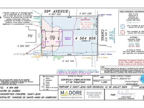 Drawing (sketch) - 86 39E Avenue, Sainte-Anne-De-Sabrevois, QC 