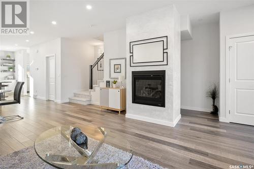 1334 Colony Street, Saskatoon, SK - Indoor Photo Showing Living Room With Fireplace