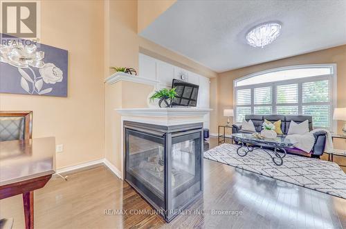 65 Mansbridge Crescent, Ajax, ON - Indoor Photo Showing Living Room With Fireplace